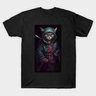 Warrior Kitten Monk T-Shirt